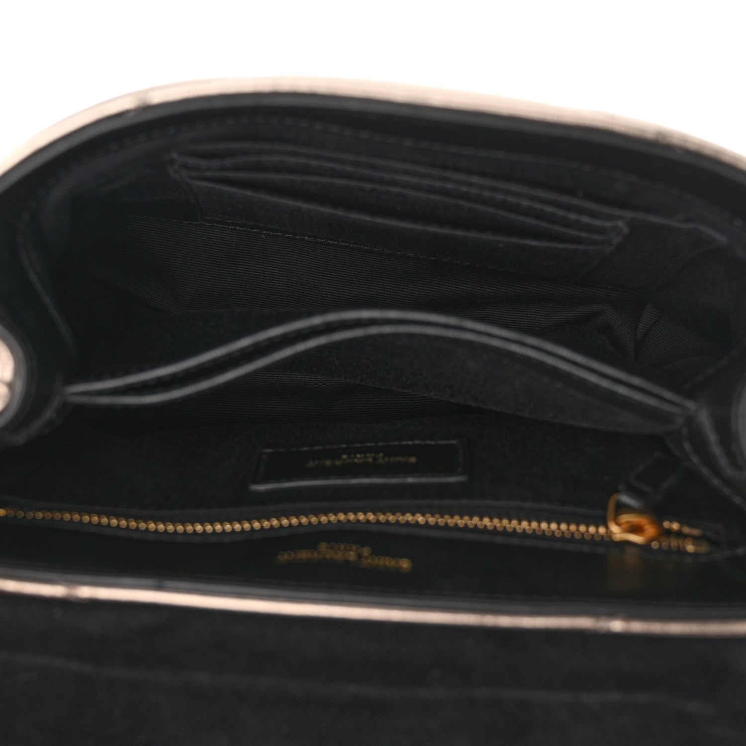 Saint Laurent Metallic Calfskin Y Quilted Monogram Toy Loulou Crossbody Bag Piombo 5 of 12
