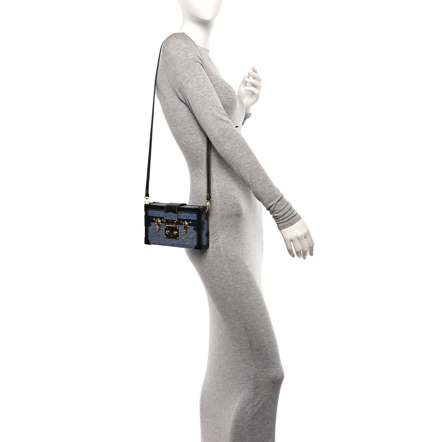 Louis Vuitton Epi Petite Malle Denim Light 2 of 9