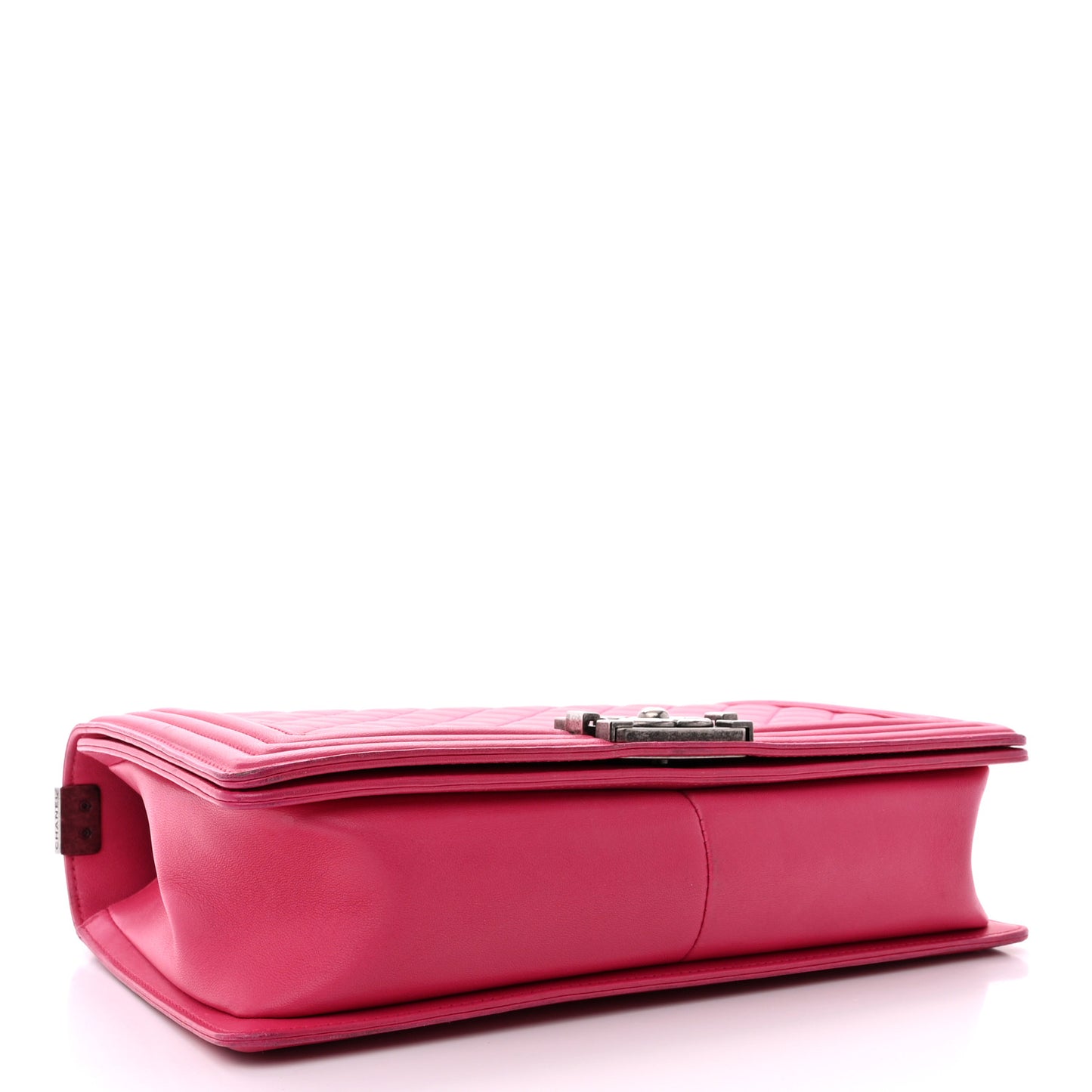 Lambskin Quilted New Medium Boy Flap Pink