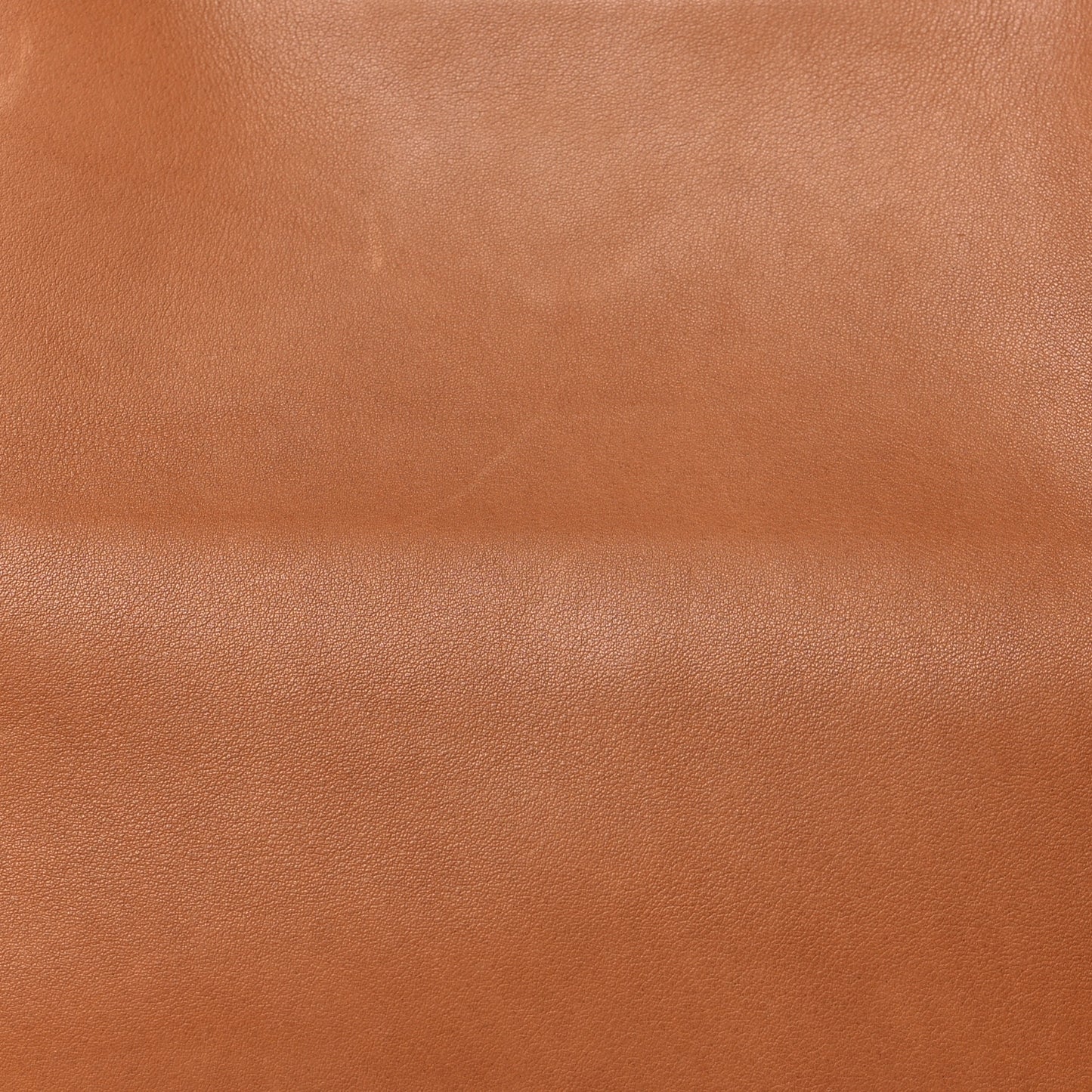 Polished Saddle Calfskin Margaux EW Clutch Brandy