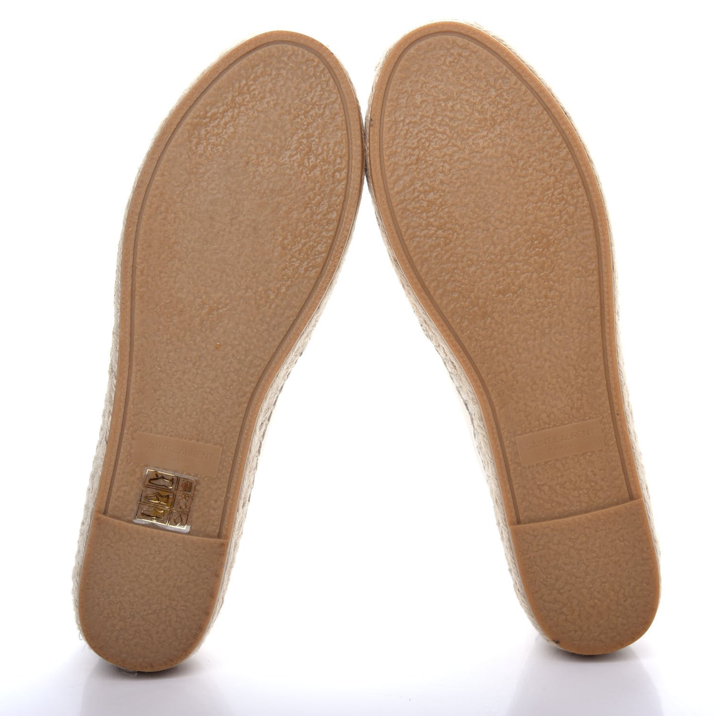 Canvas Nappa Elba Light Logo Embroidered Espadrilles 36.5 Panna
