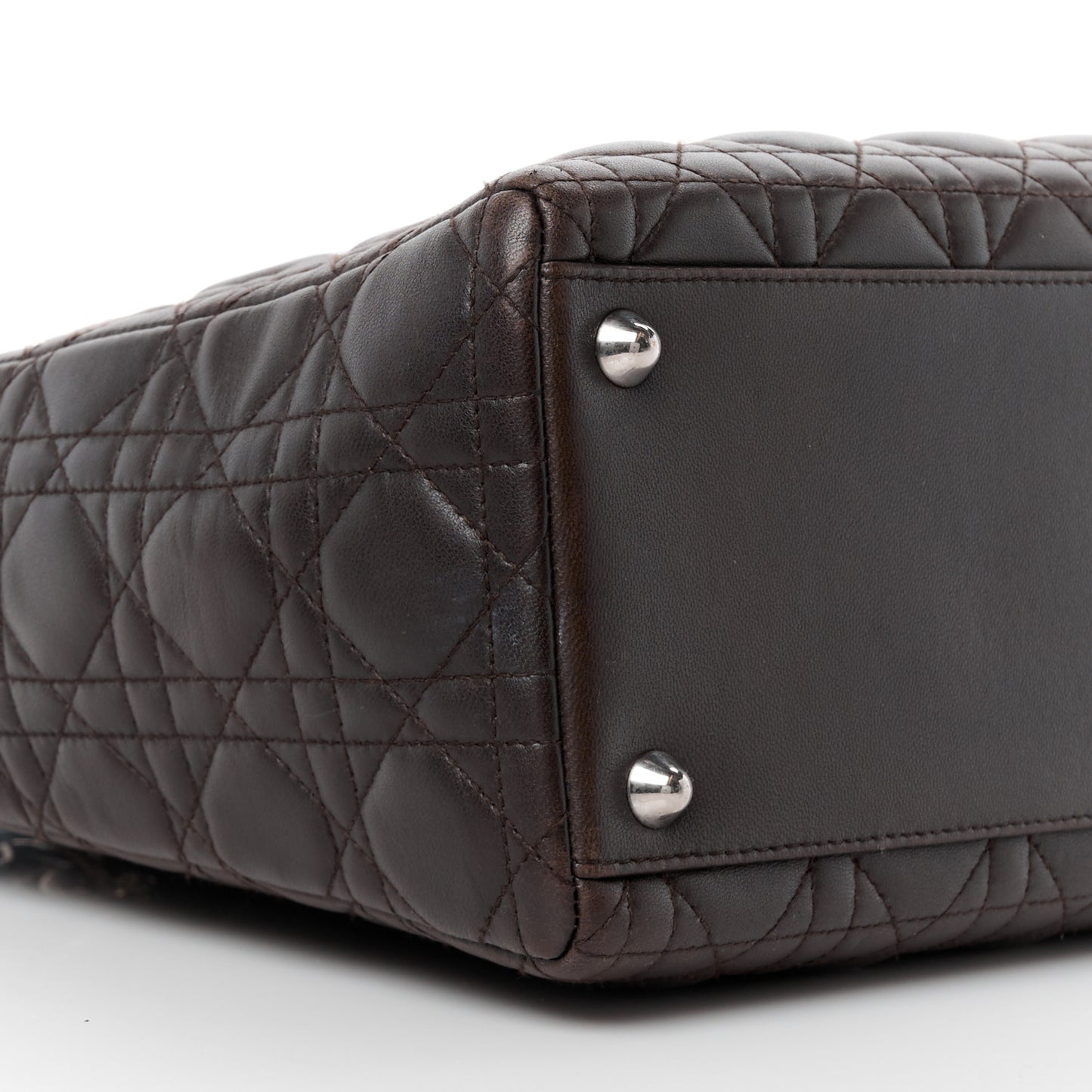 Lambskin Cannage Large Lady Dior Brown