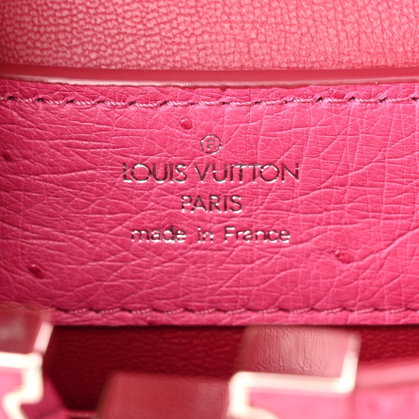 Ostrich Capucines Mini Fuchsia