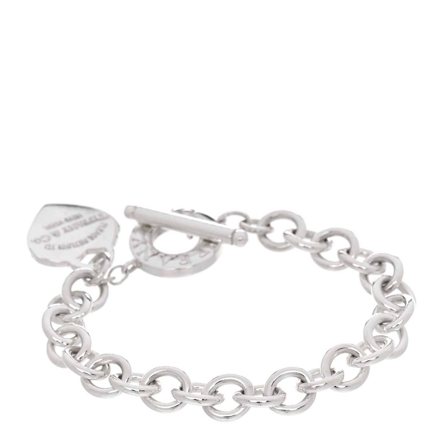 Sterling Silver Return To Tiffany Heart Tag Toggle Bracelet