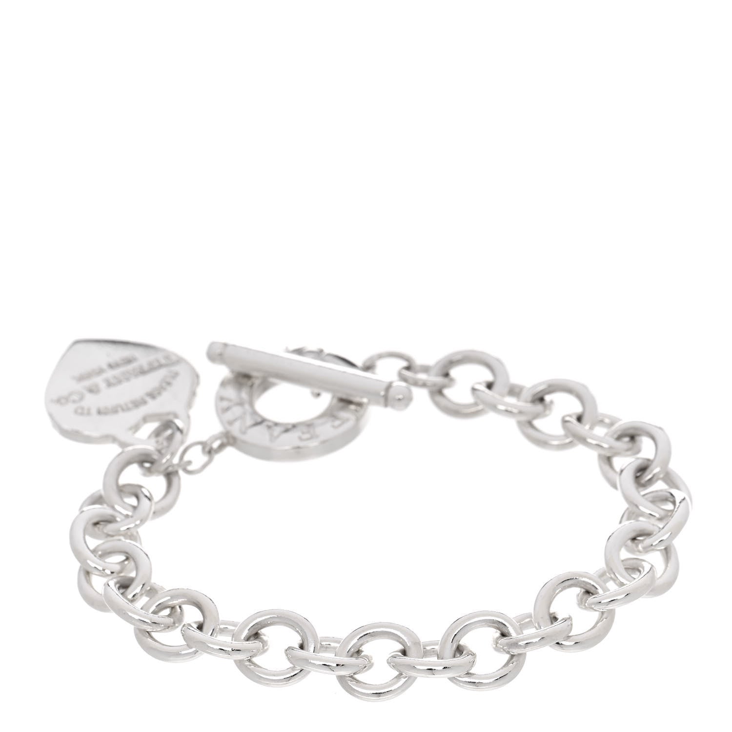 Tiffany Sterling Silver Return To Tiffany Heart Tag Toggle Bracelet 2 of 5