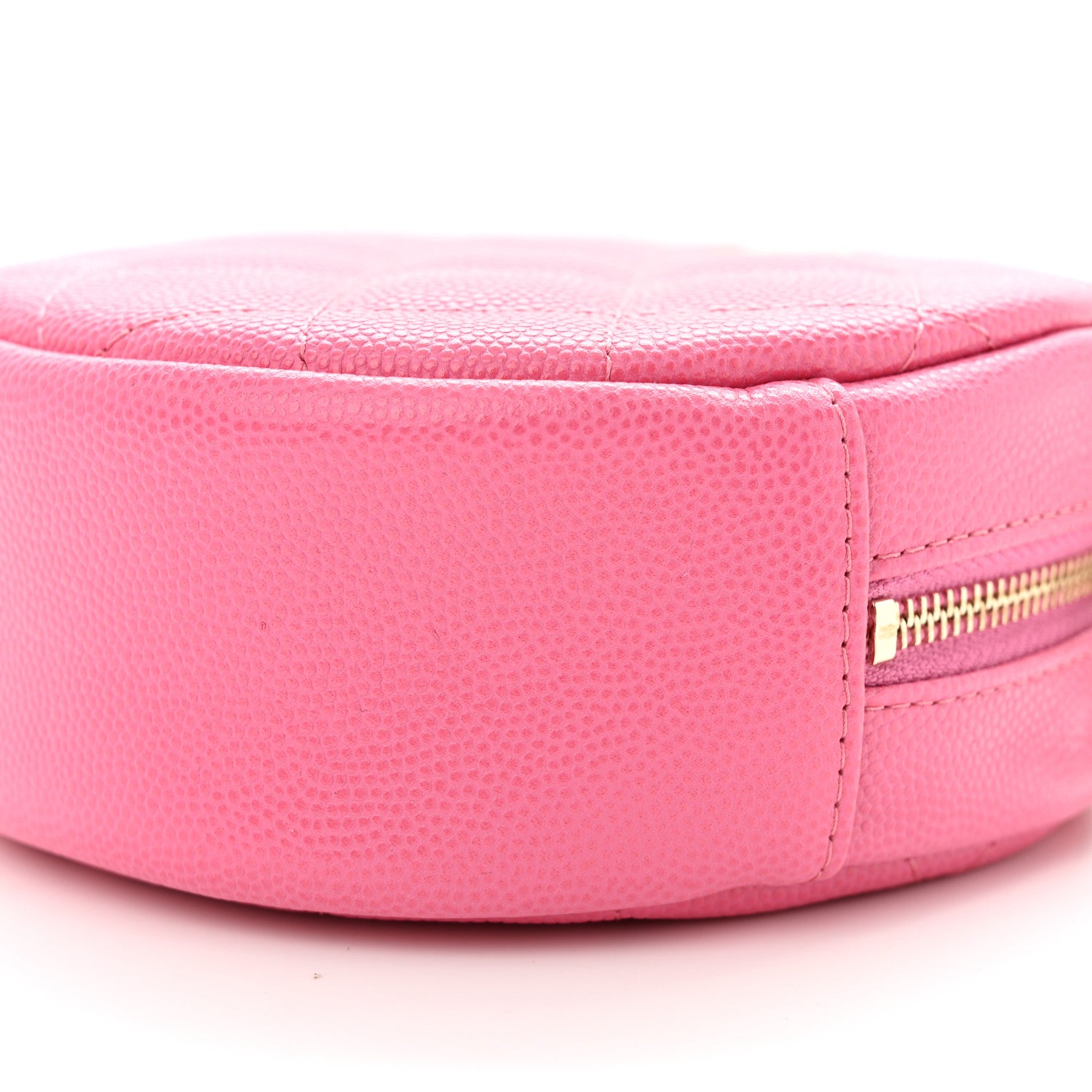 Chanel Caviar Quilted Round Clutch With Chain Pink 10 of 11