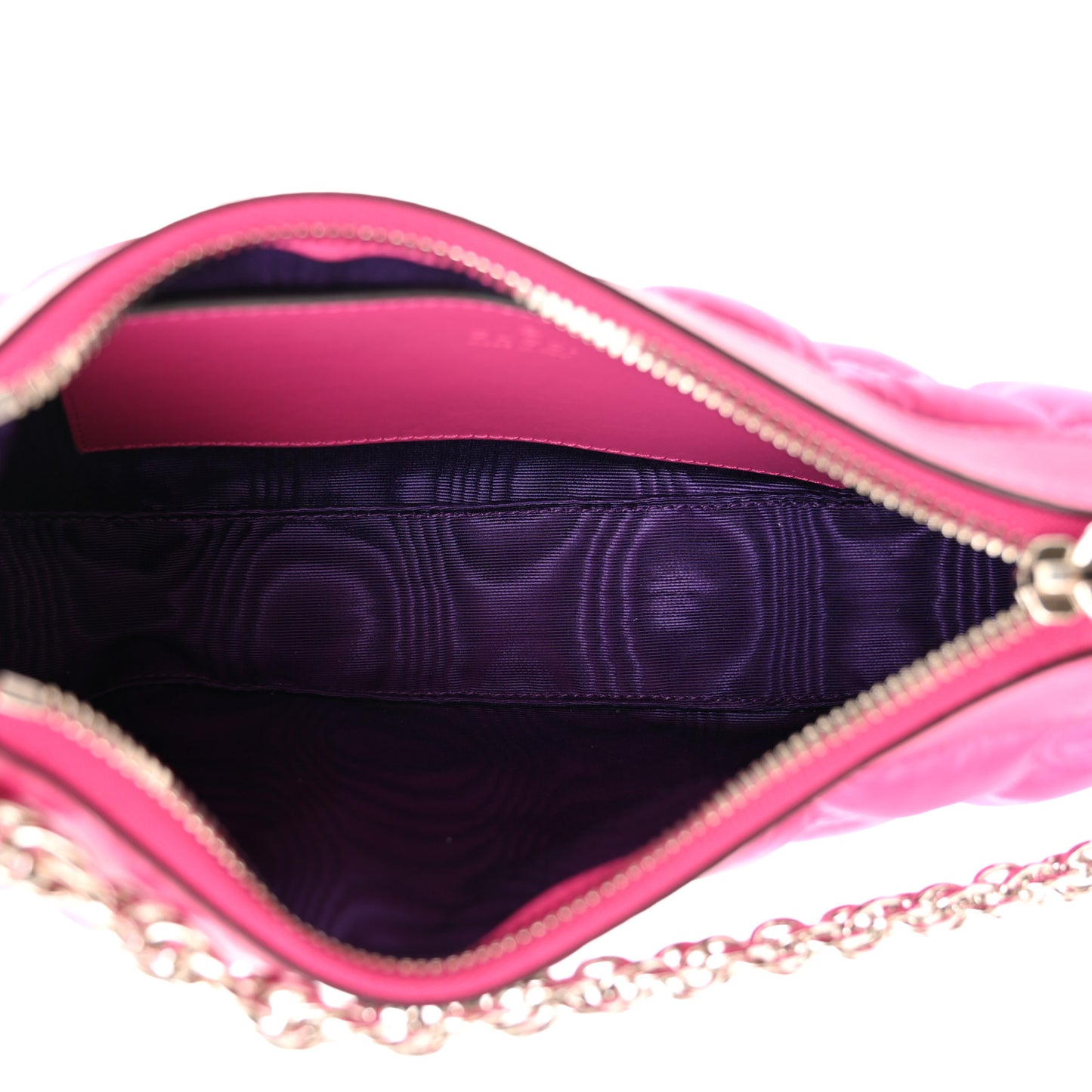 Nylon Calfskin Enamel GG Matelasse Chain Handbag Lovely