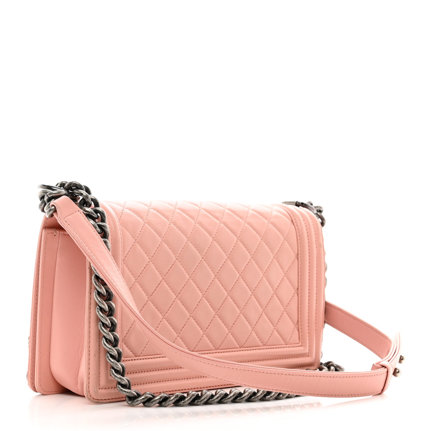 Chanel Calfskin Quilted Medium Boy Flap Light Pink 3 of 11