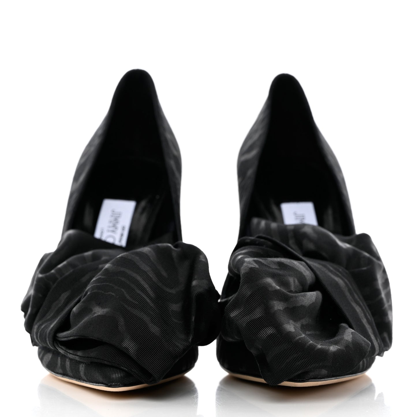 x Off White Moire Mary 100 Pumps 36 Black