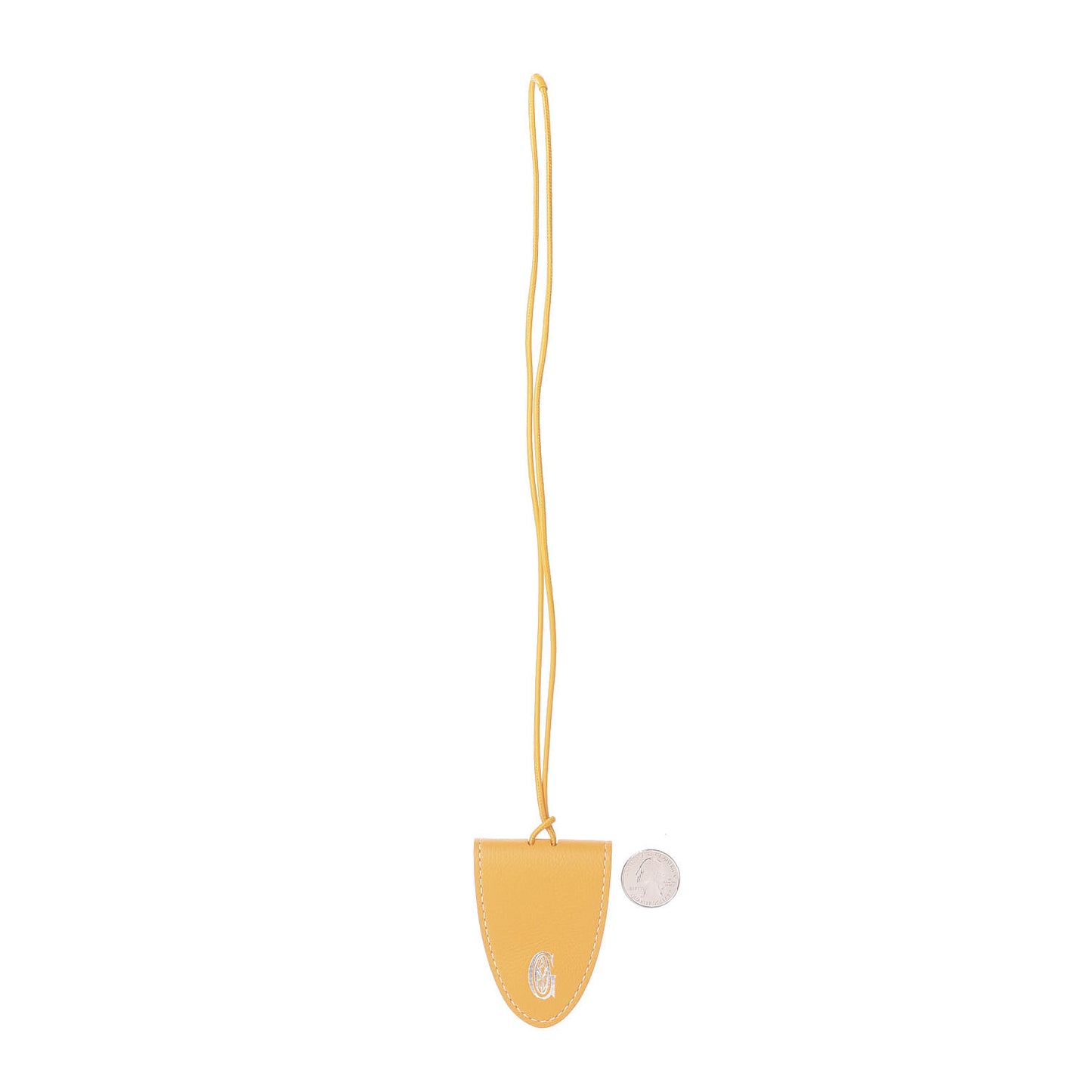 Calfskin Bag Clip Yellow