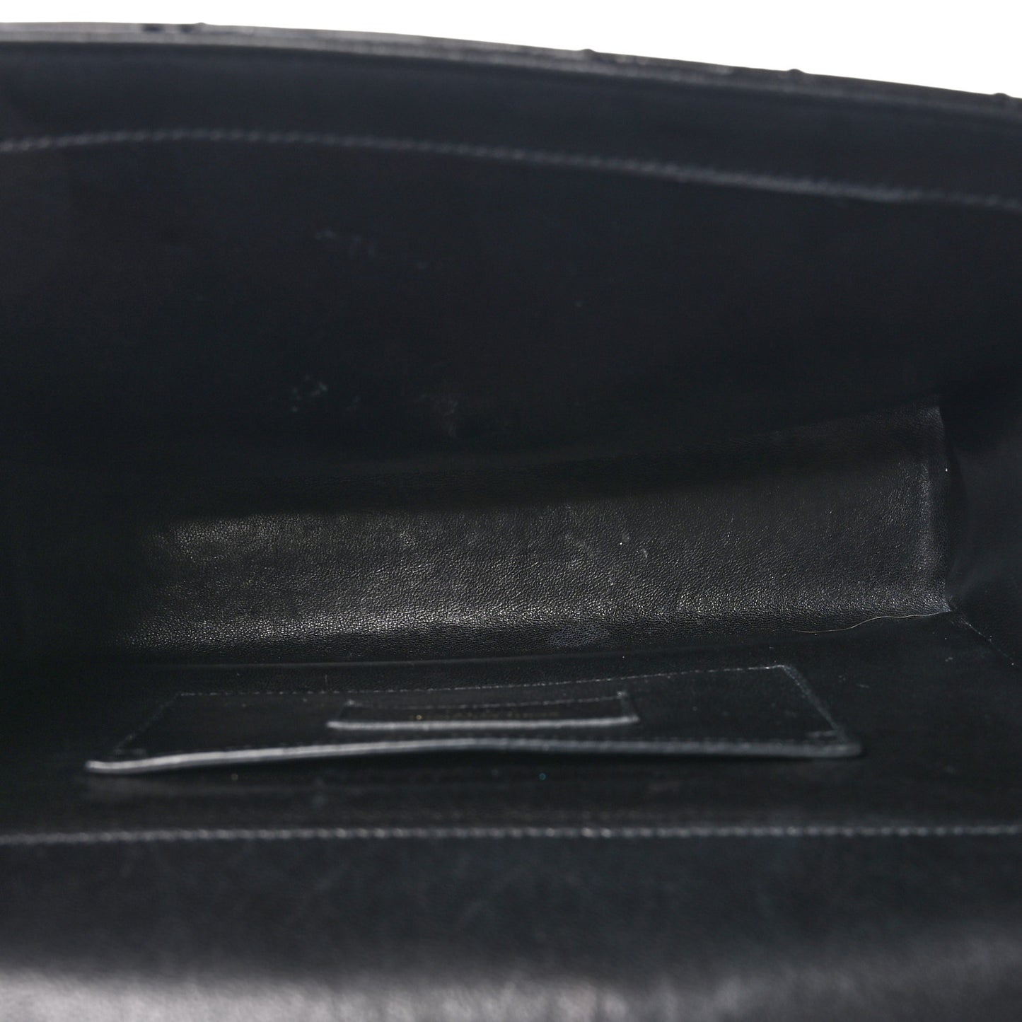 Calfskin Matelasse Chevron Medium Monogram Satchel Black