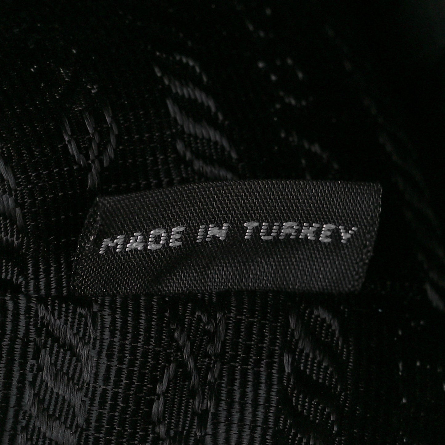 Tessuto Nylon Gaufre Small Tote Black
