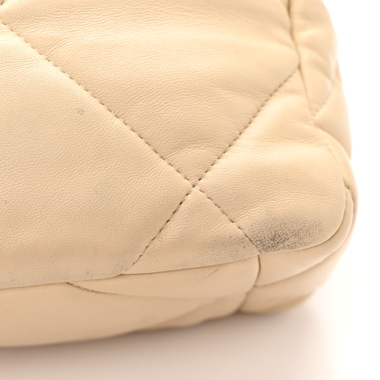 Chanel Lambskin Quilted Large Chanel 19 Flap Beige 14 of 14
