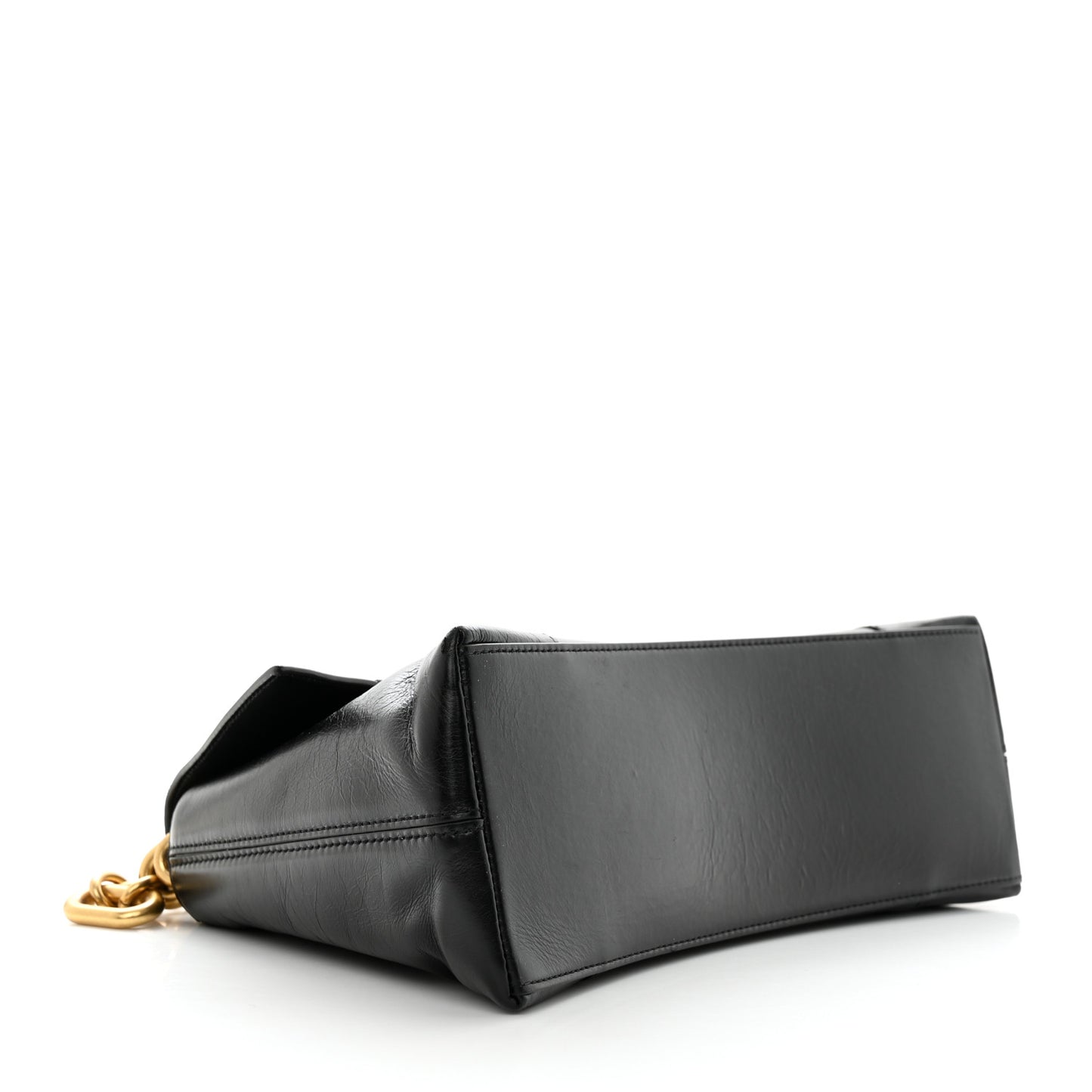 Paper Calfskin S Downtown Chain Shoulder Bag Black