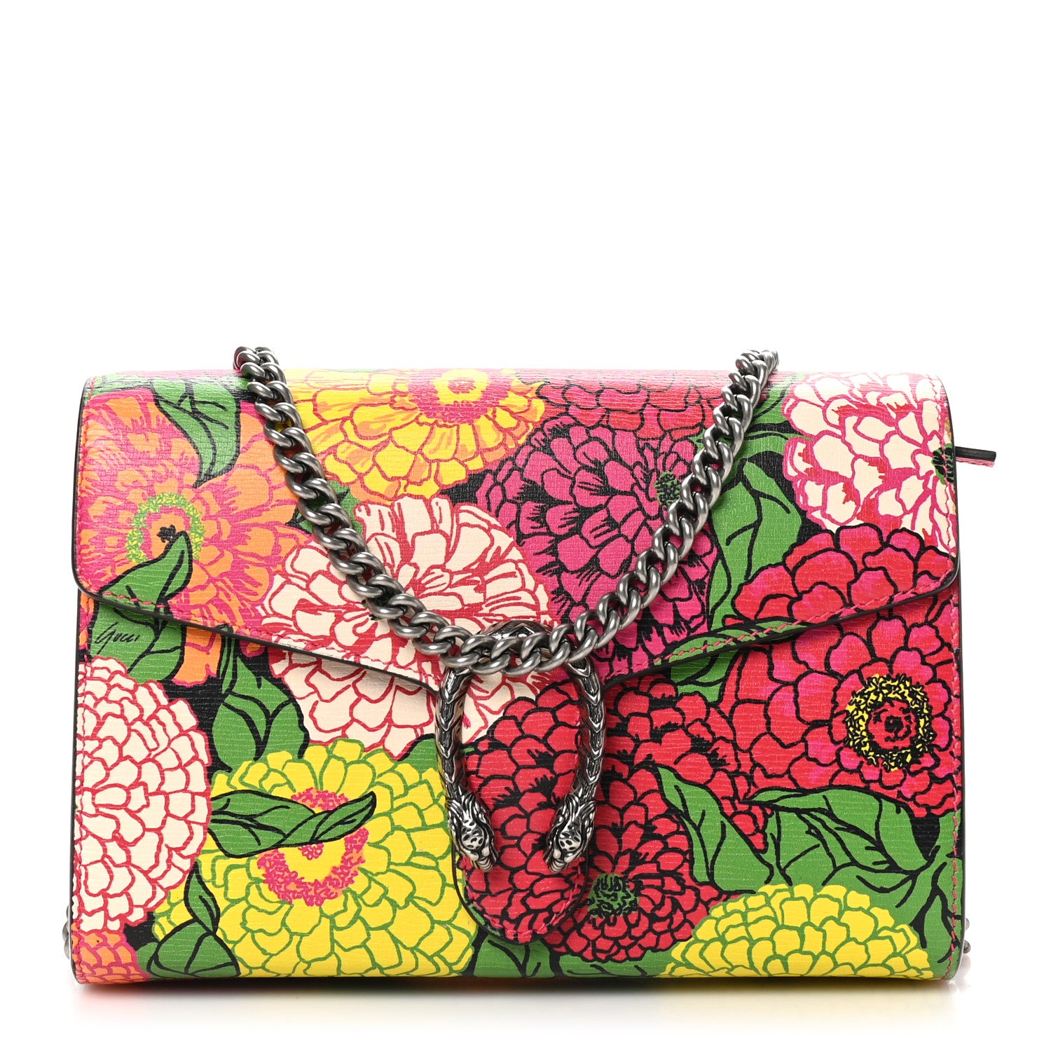 Gucci X KEN SCOTT Textured Calfskin Pomponica Print Mini Dionysus