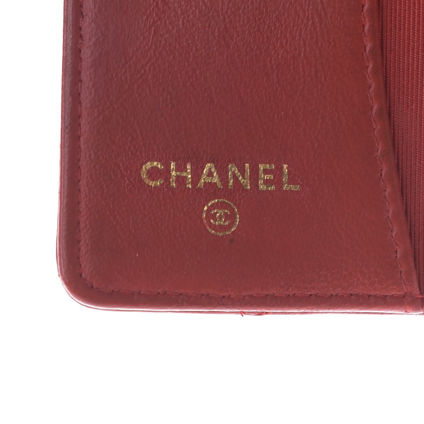 Lambskin Quilted 4 Key Holder Red