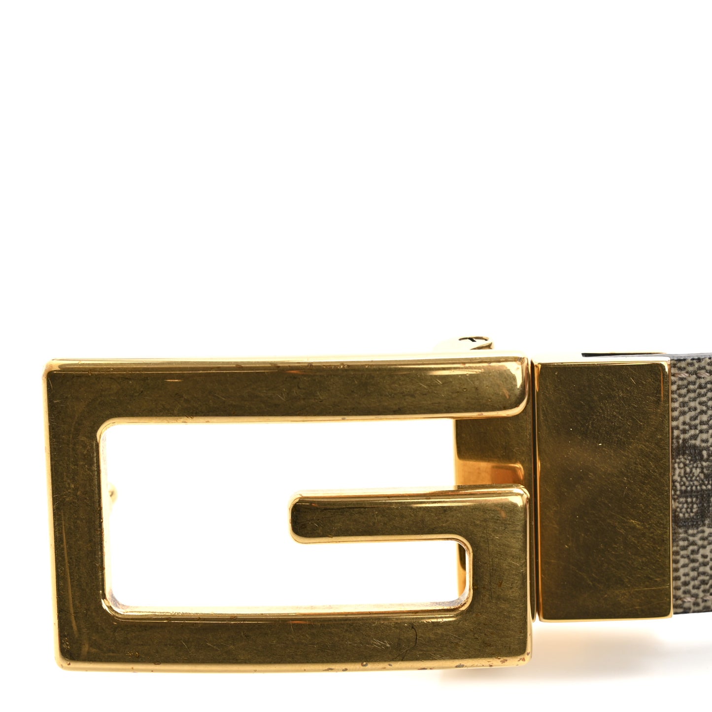 Supreme Monogram Calfskin Square G 35mm Belt 115 46 Brown