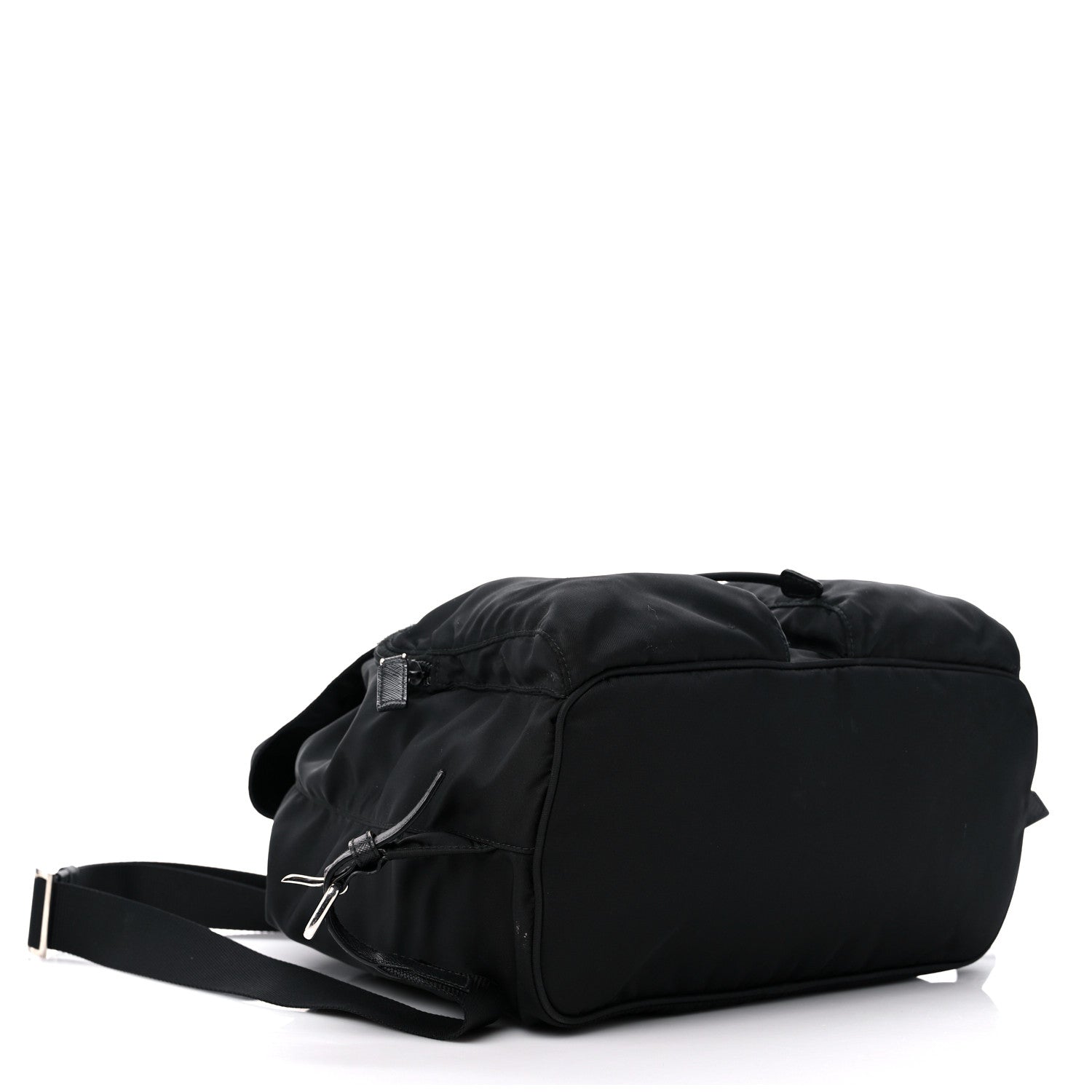 Prada Tessuto Nylon Saffiano Medium Backpack Black 4 of 11