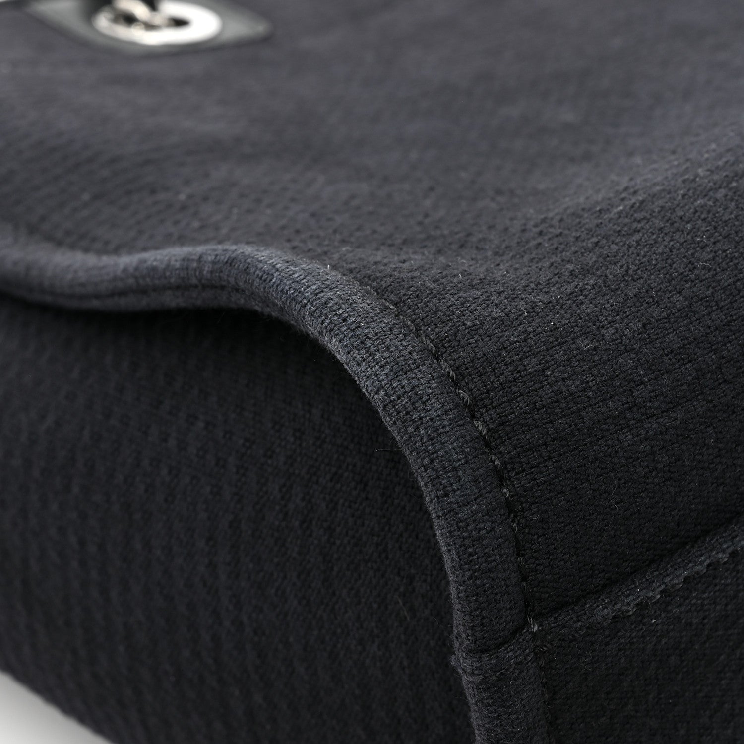 Chanel Mixed Fibers Small Deauville Tote Black 14 of 15