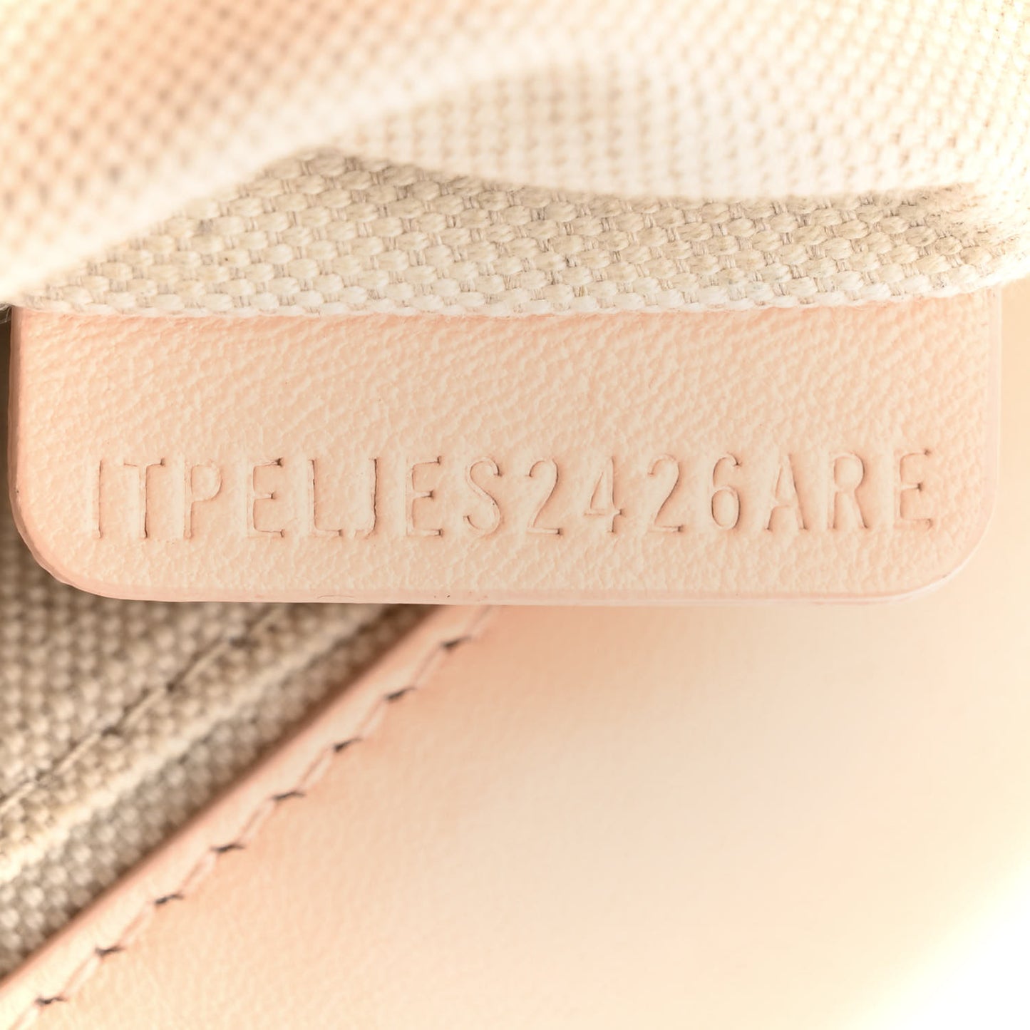 Lambskin Quilted Small Lola Bag Peach