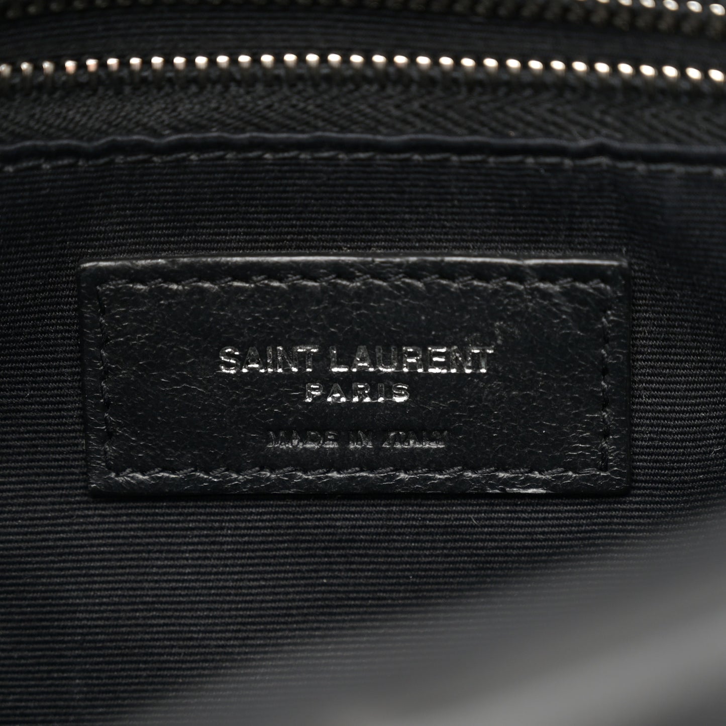 Lambskin Quilted Toy Loulou Puffer Monogram Chain Satchel Black