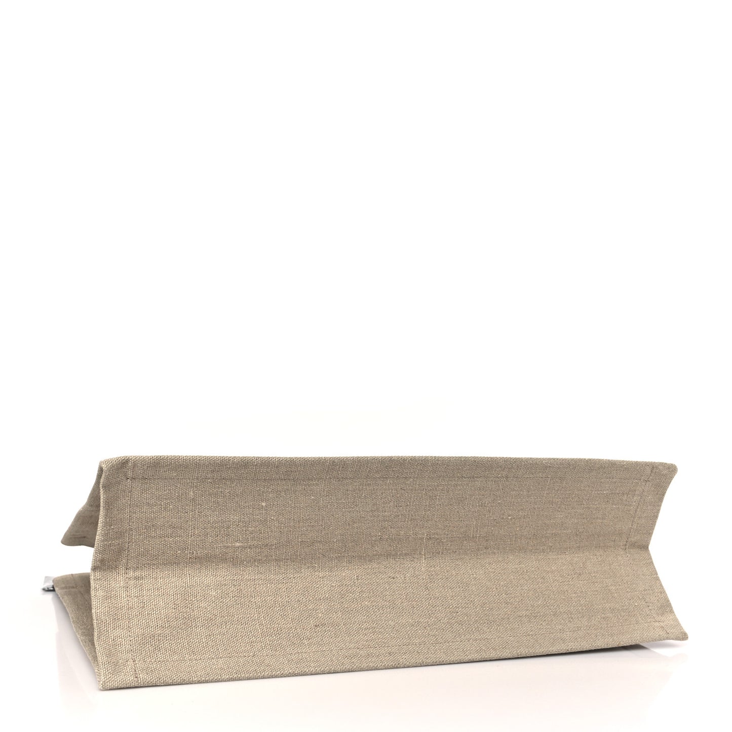Linen Calfskin Rive Gauche Tote Optic White