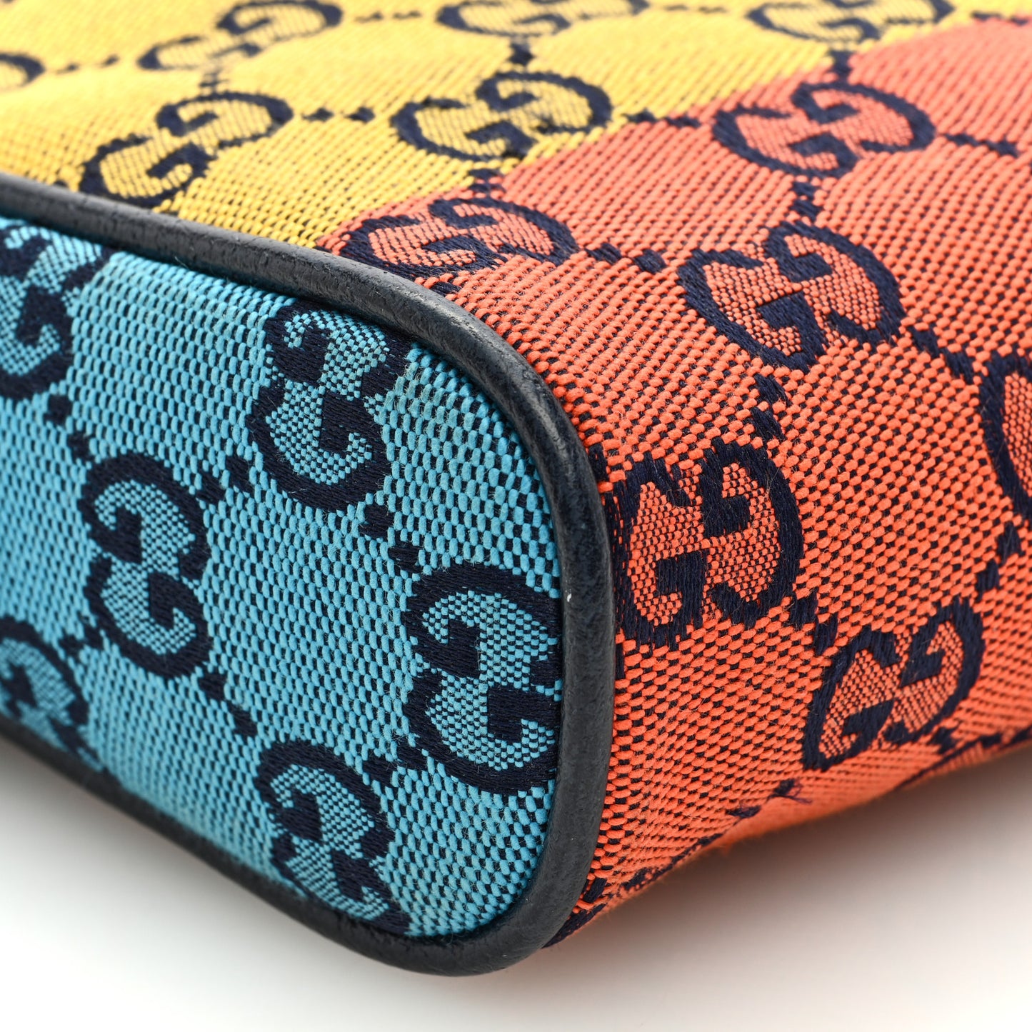 Monogram Multicolor Mini Retro Interlocking G Messenger Blue Rainbow Light Blue