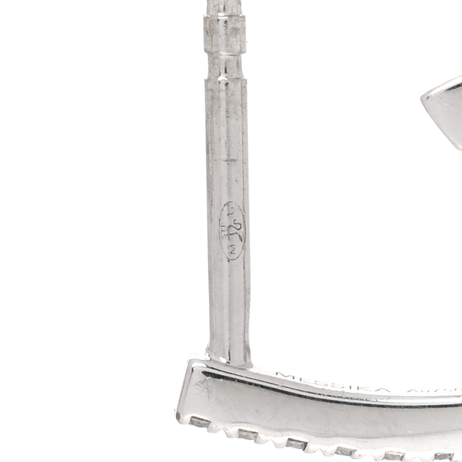 Messika 18K White Gold Diamond Muliti-Creoles Gatsby Earrings 4 of 7