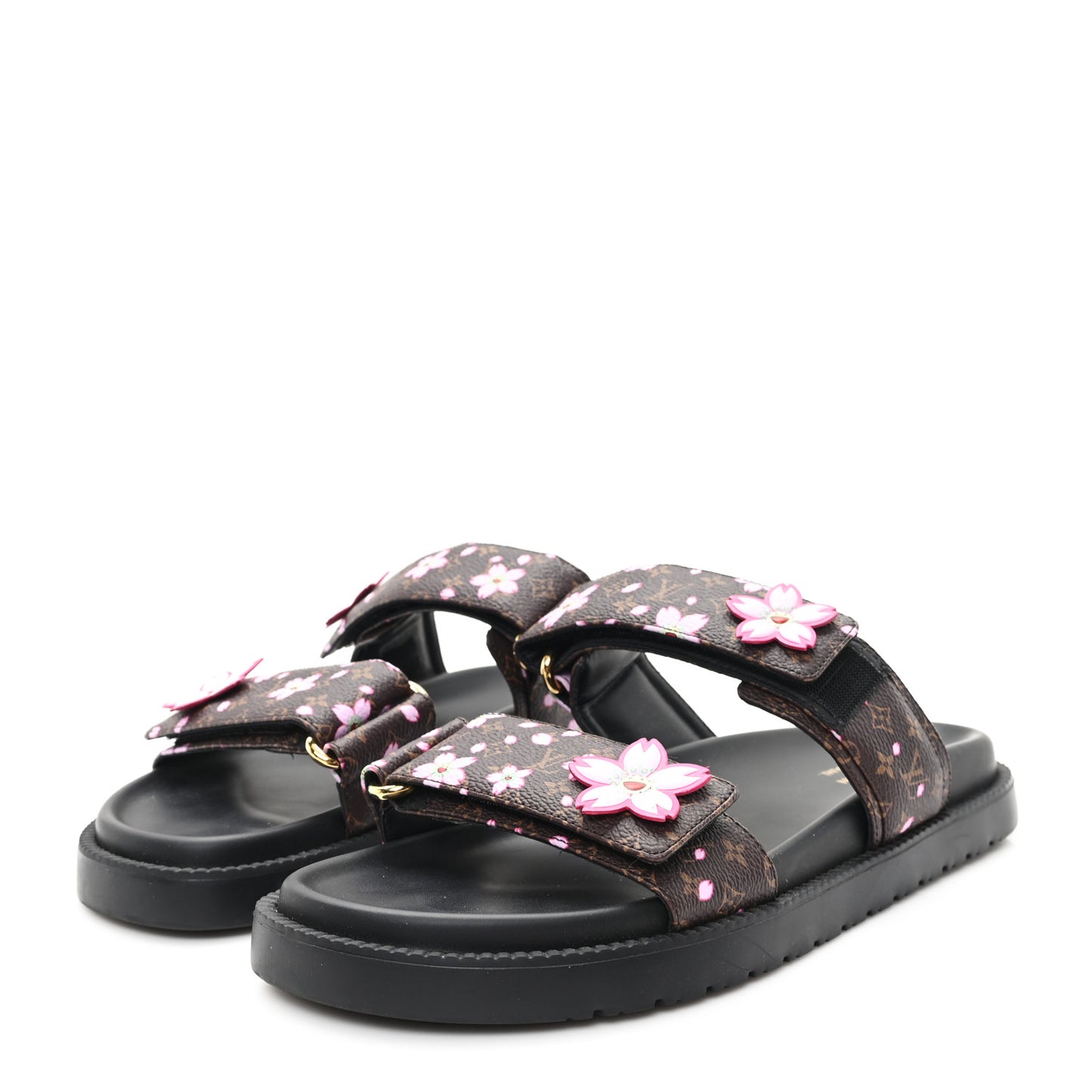 LV X TM Monogram LV Sunset Flat Comfort Mule 39 Sakura Brown