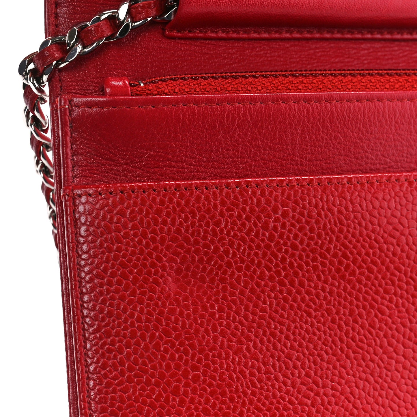 Caviar Timeless CC Wallet on Chain WOC Red