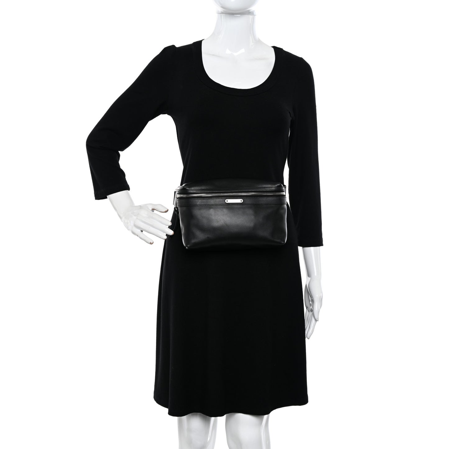 Calfskin City Belt Bag Black