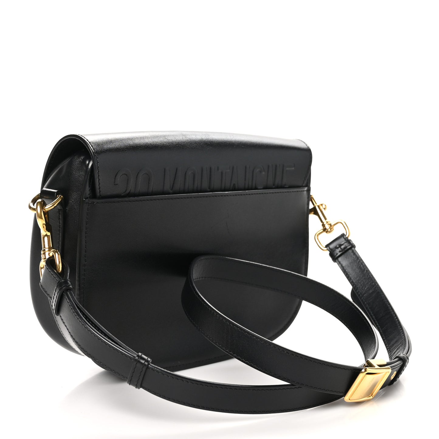 Box Calfskin Medium Bobby Flap Black