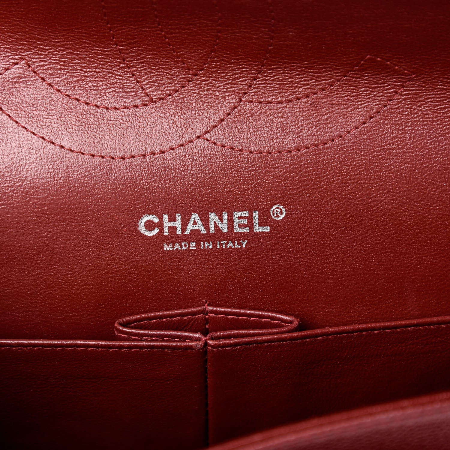 Chanel Caviar Quilted Jumbo Double Flap Dark Red 6 of 10