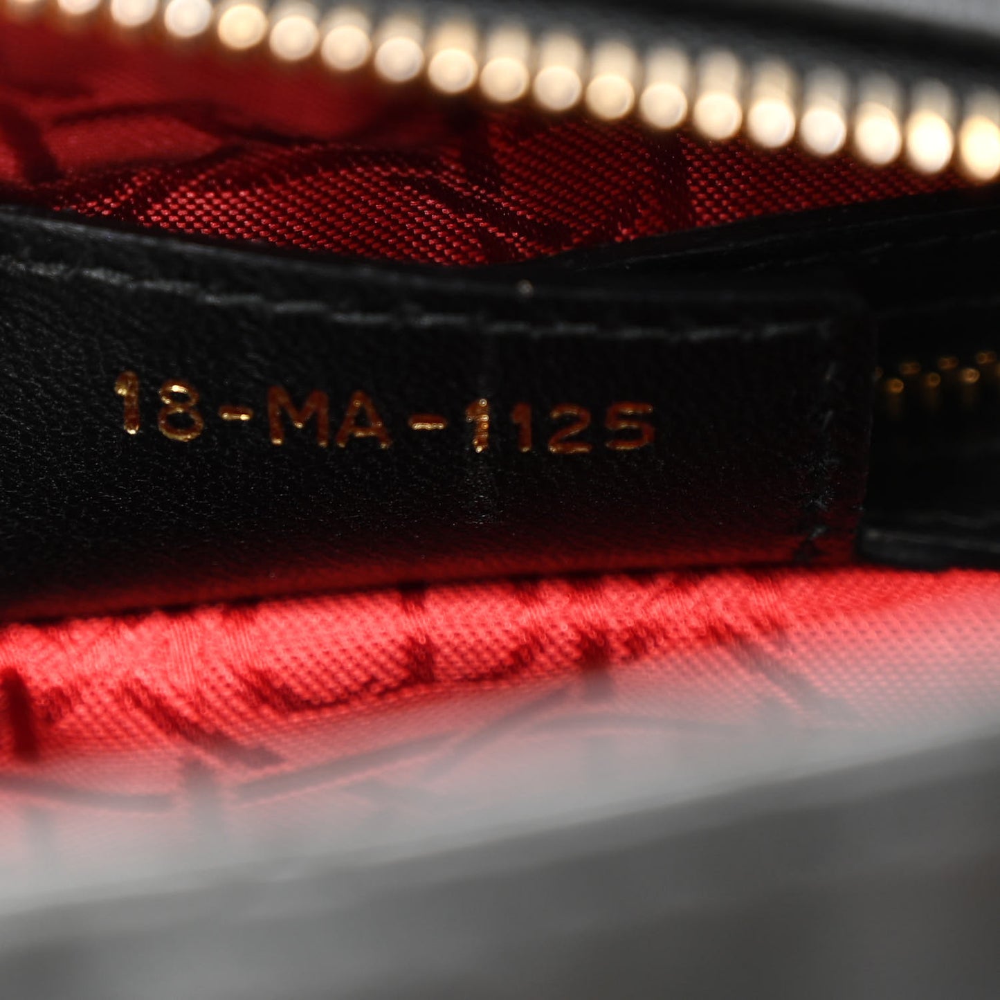 Lambskin Cannage Medium Lady Dior Black