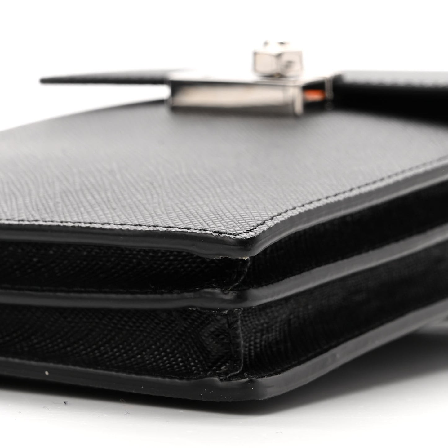 Saffiano Lock Bag Black