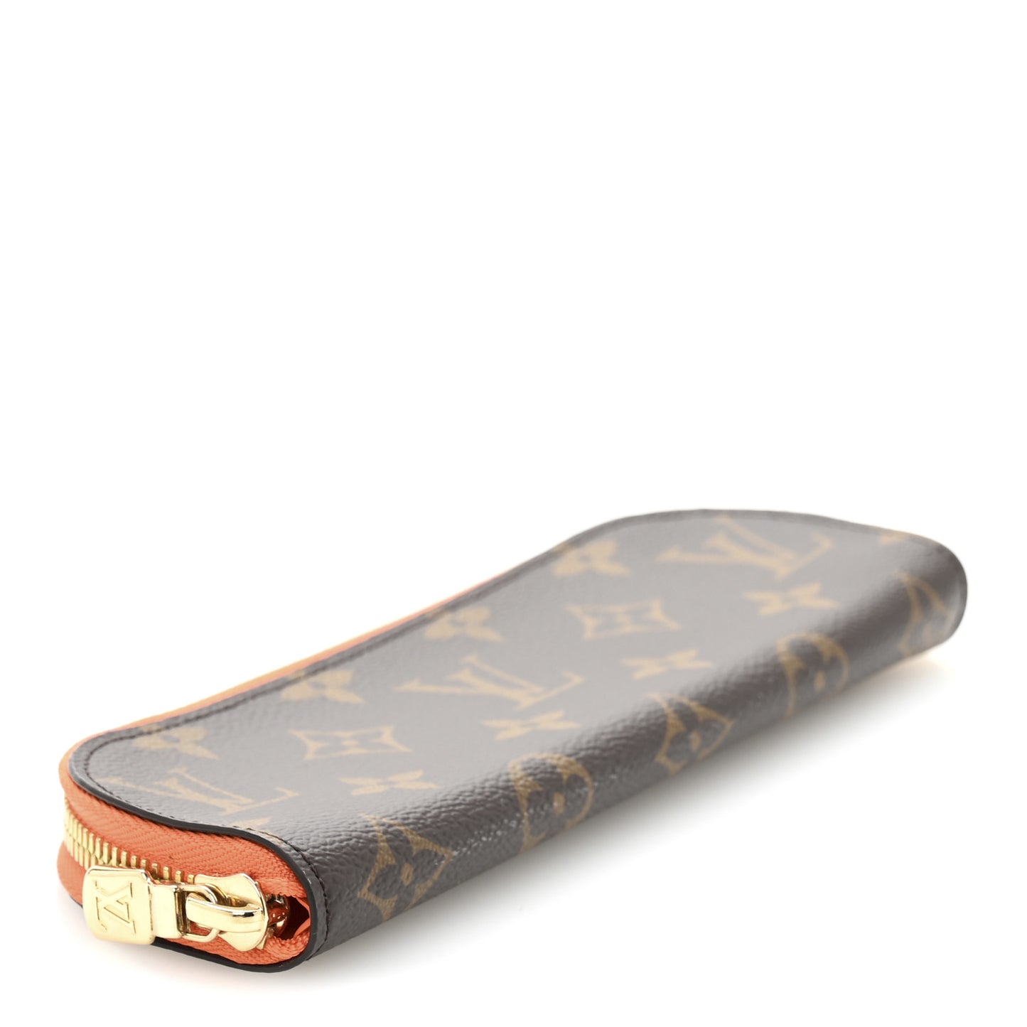 Monogram Charlotte Pencil Pouch Orange