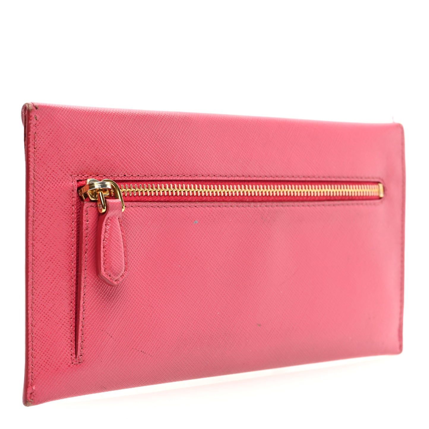 Saffiano Metal Envelope Wallet Peonia