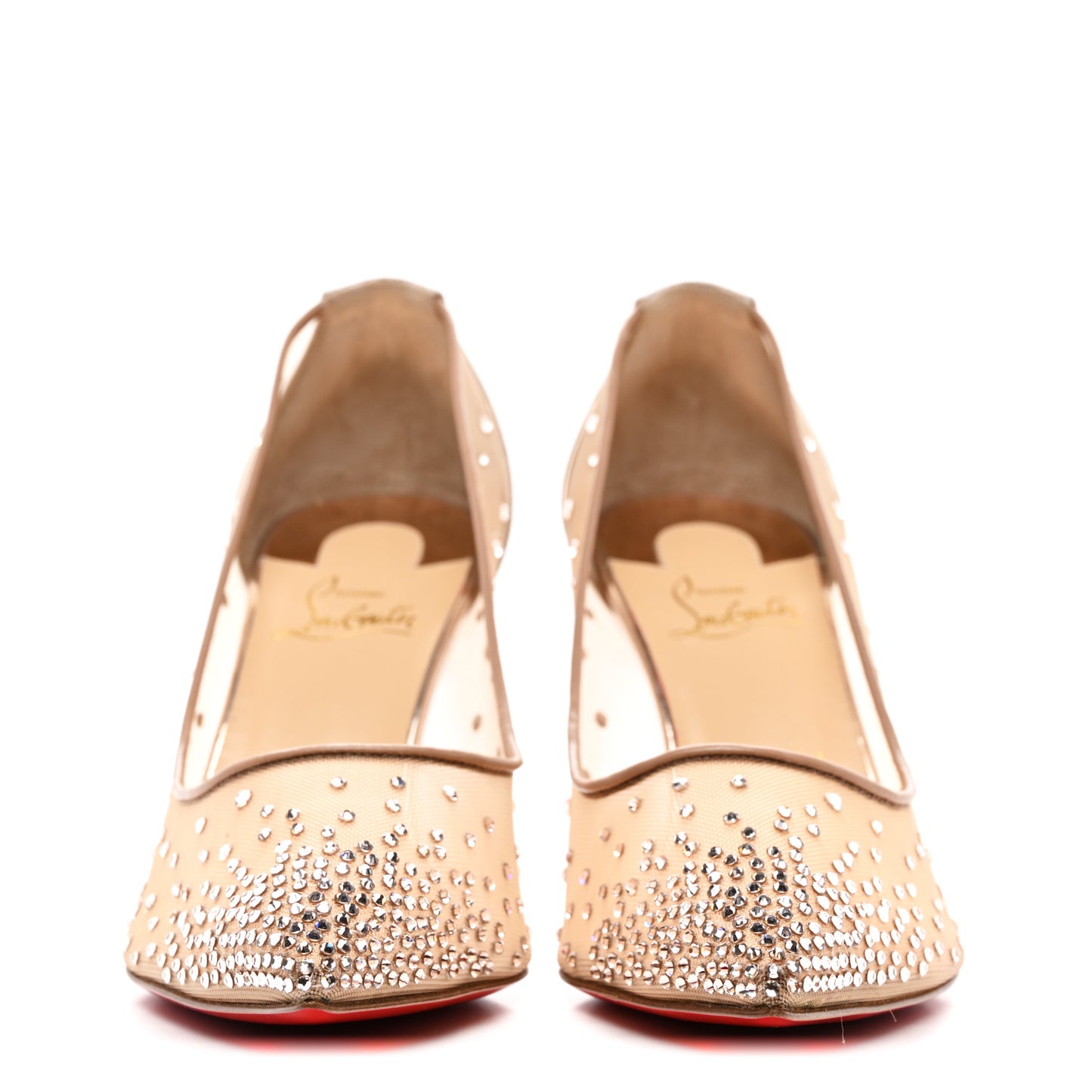 Suede Lame Crystal Strass Follies 85 Pumps 39 Light Silk