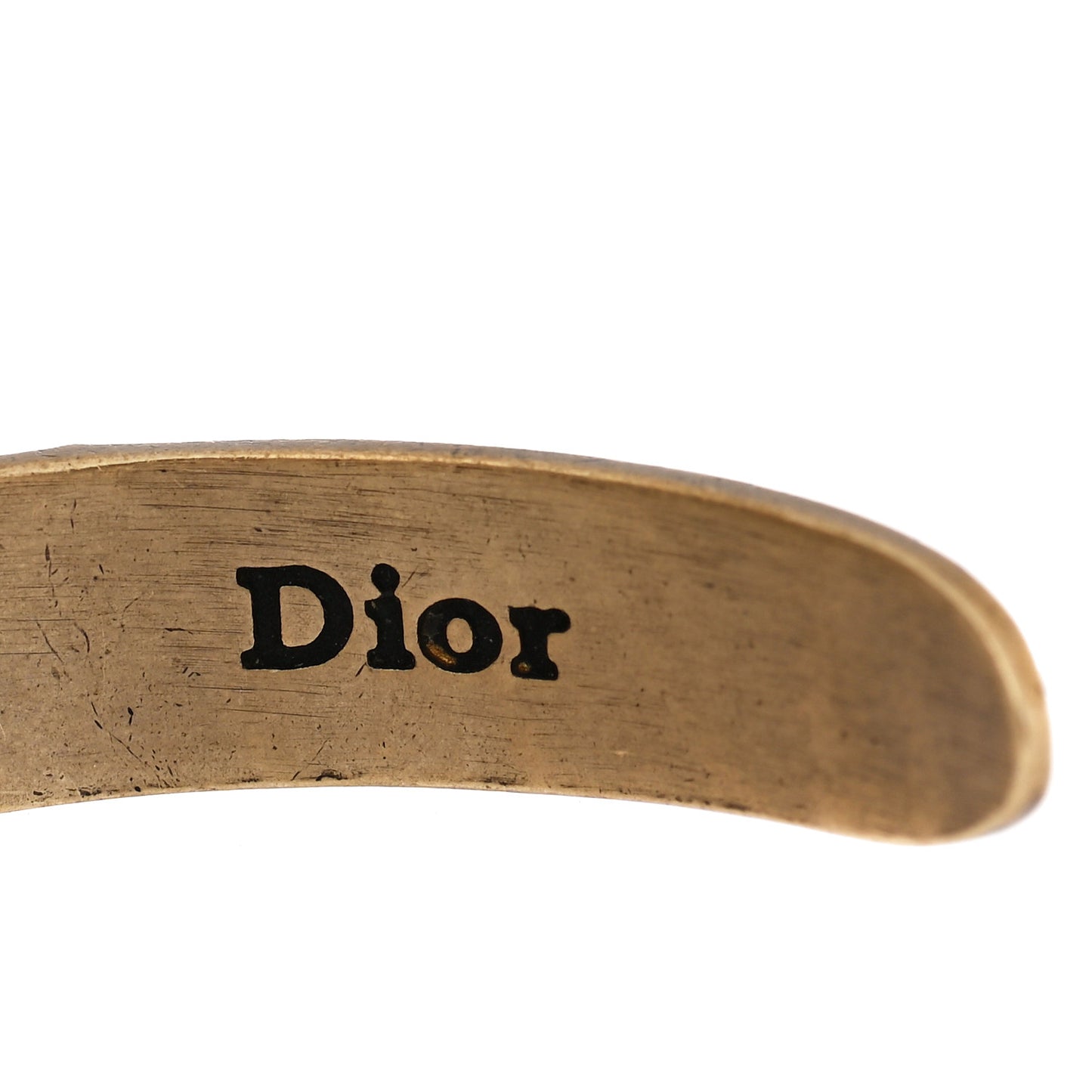 Metal J'Adior Bracelet Cuff Gold