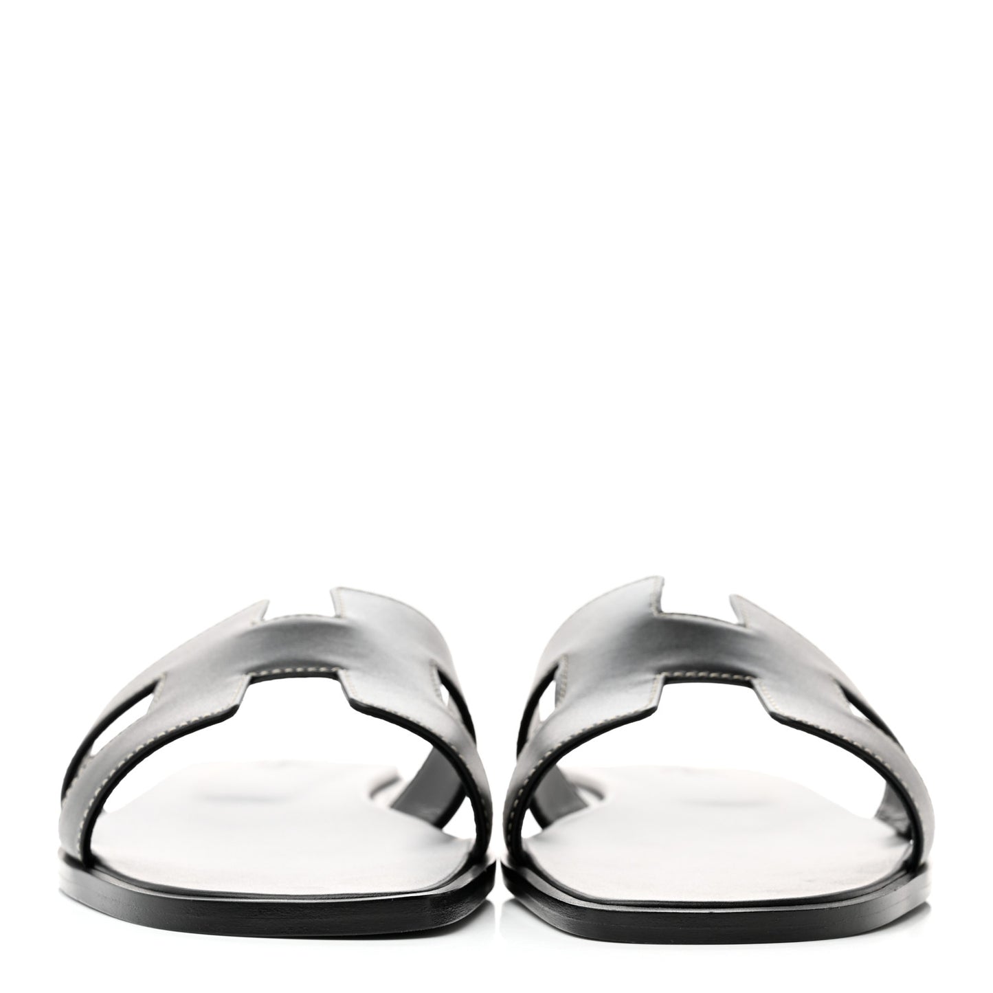 Box Calfskin Oran Sandals 40 Black
