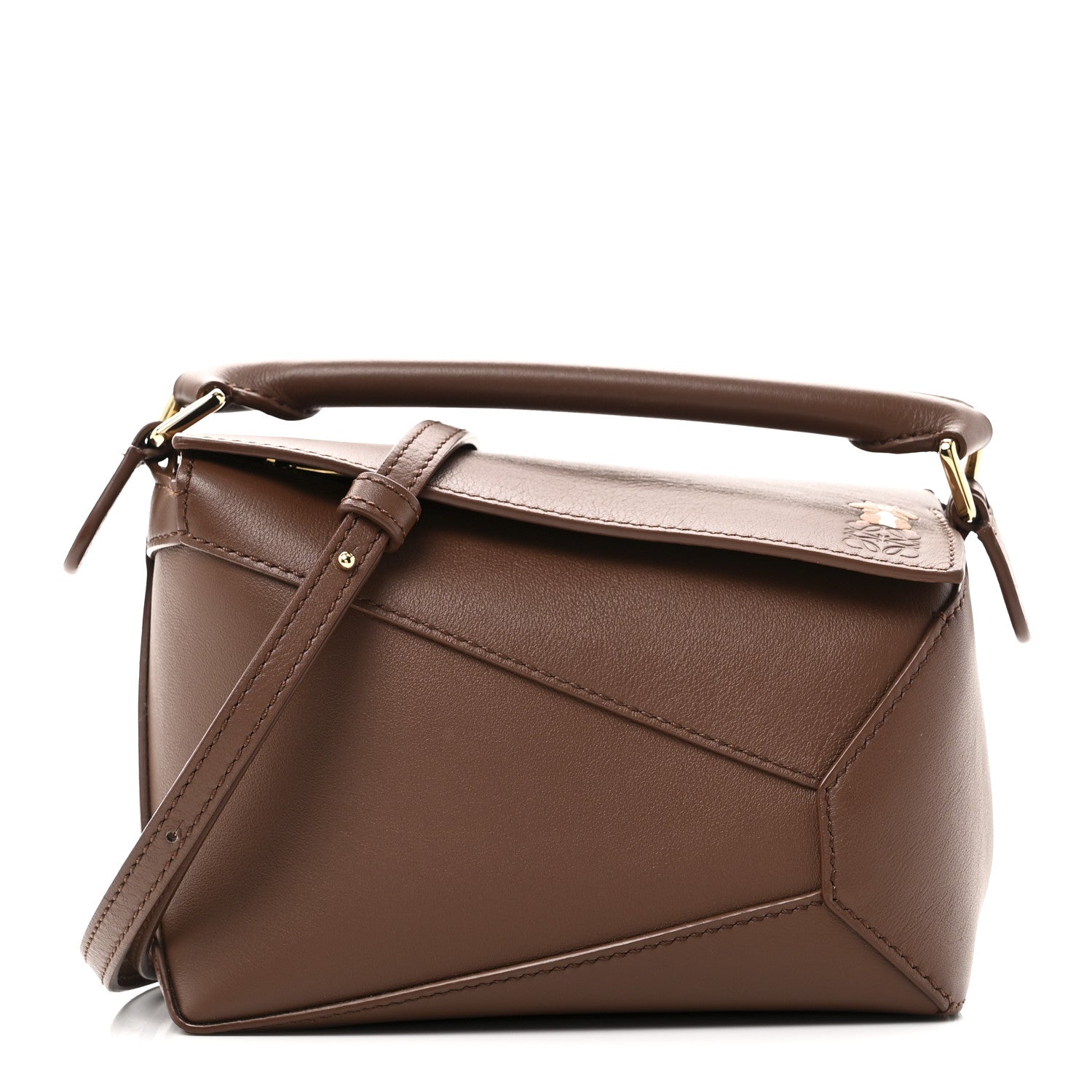 Loewe X SUNA FUJITA Satin Calfskin Mini Hamster Puzzle Edge Bag
