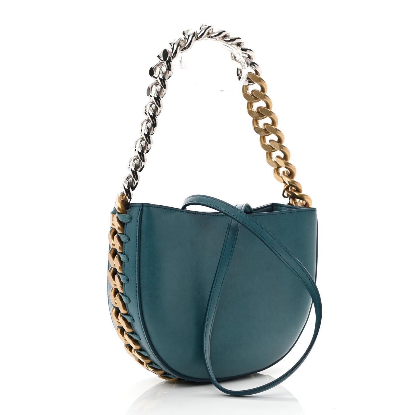 Eco Alter Nappa Medium Frayme Shoulder Bag Teal