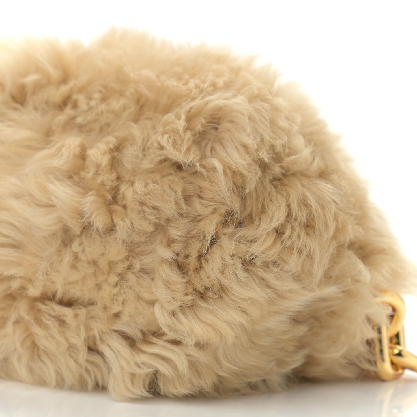 Shearling Lambskin The Pouch Chain Porridge
