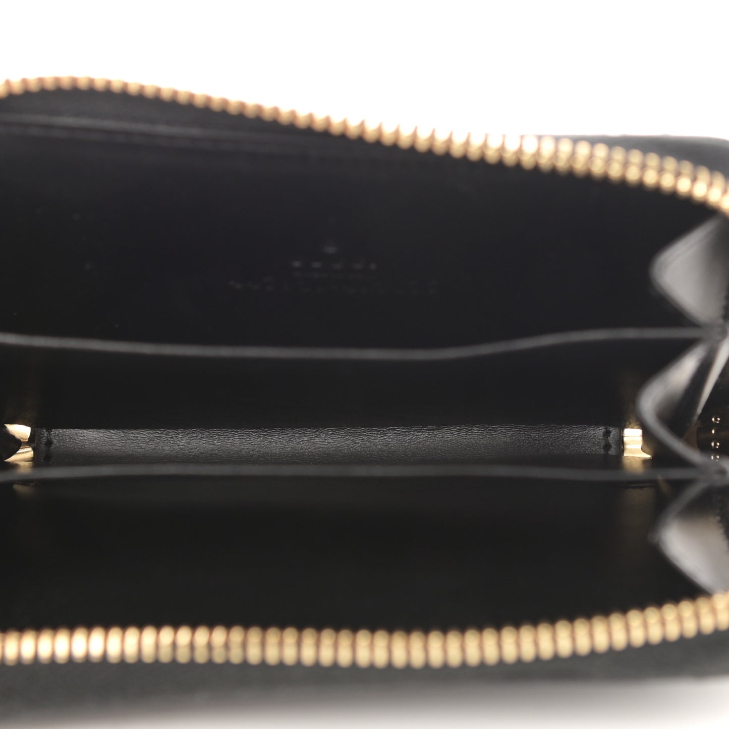 Guccissima Zip Around Card Case Black