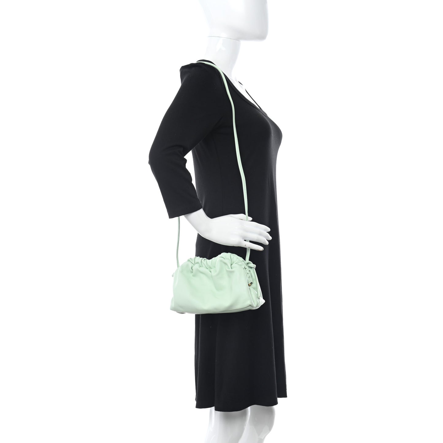 Lambskin Mini Cloud Clutch Sage