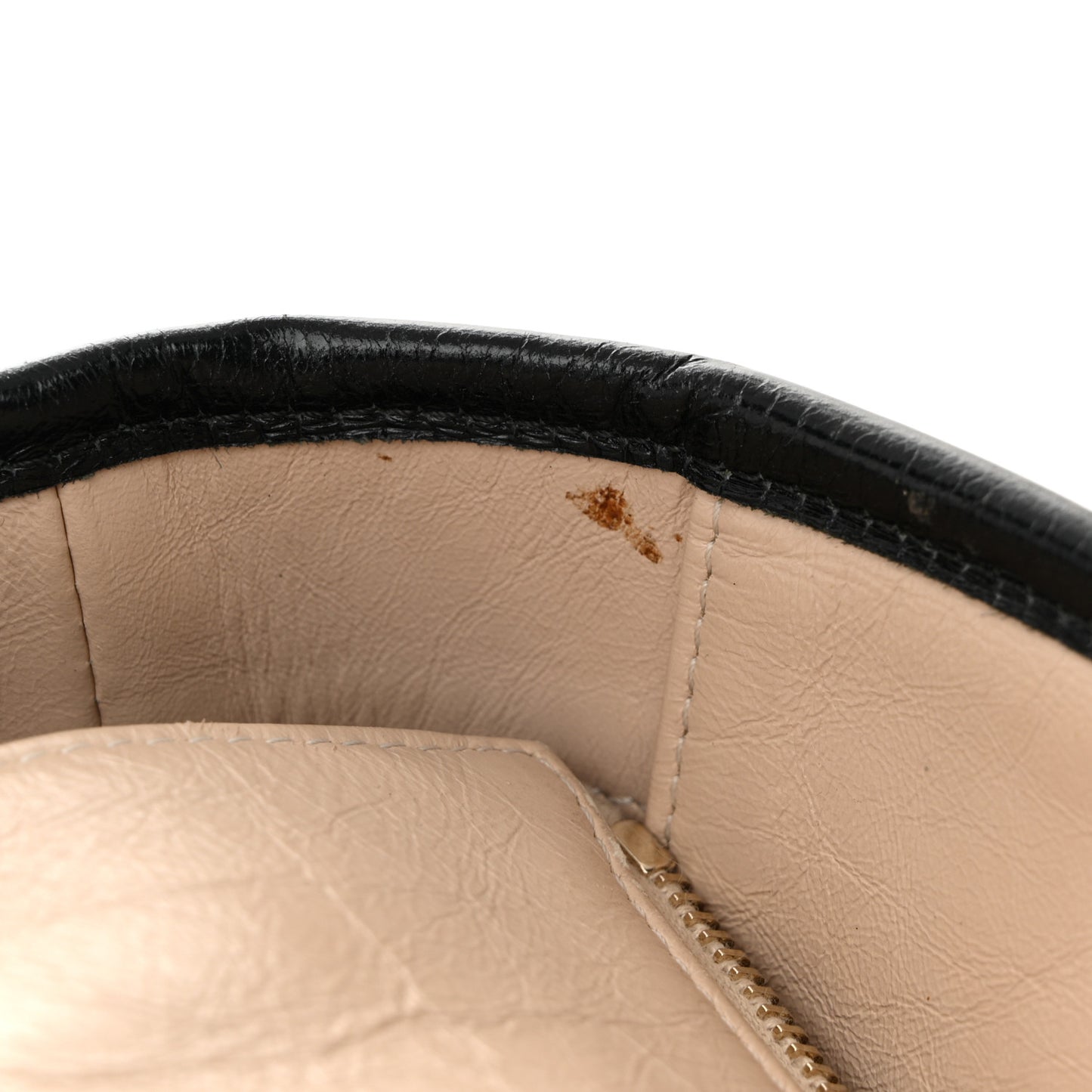 Aged Calfskin Quilted Large Gabrielle Shopping Tote Beige Black