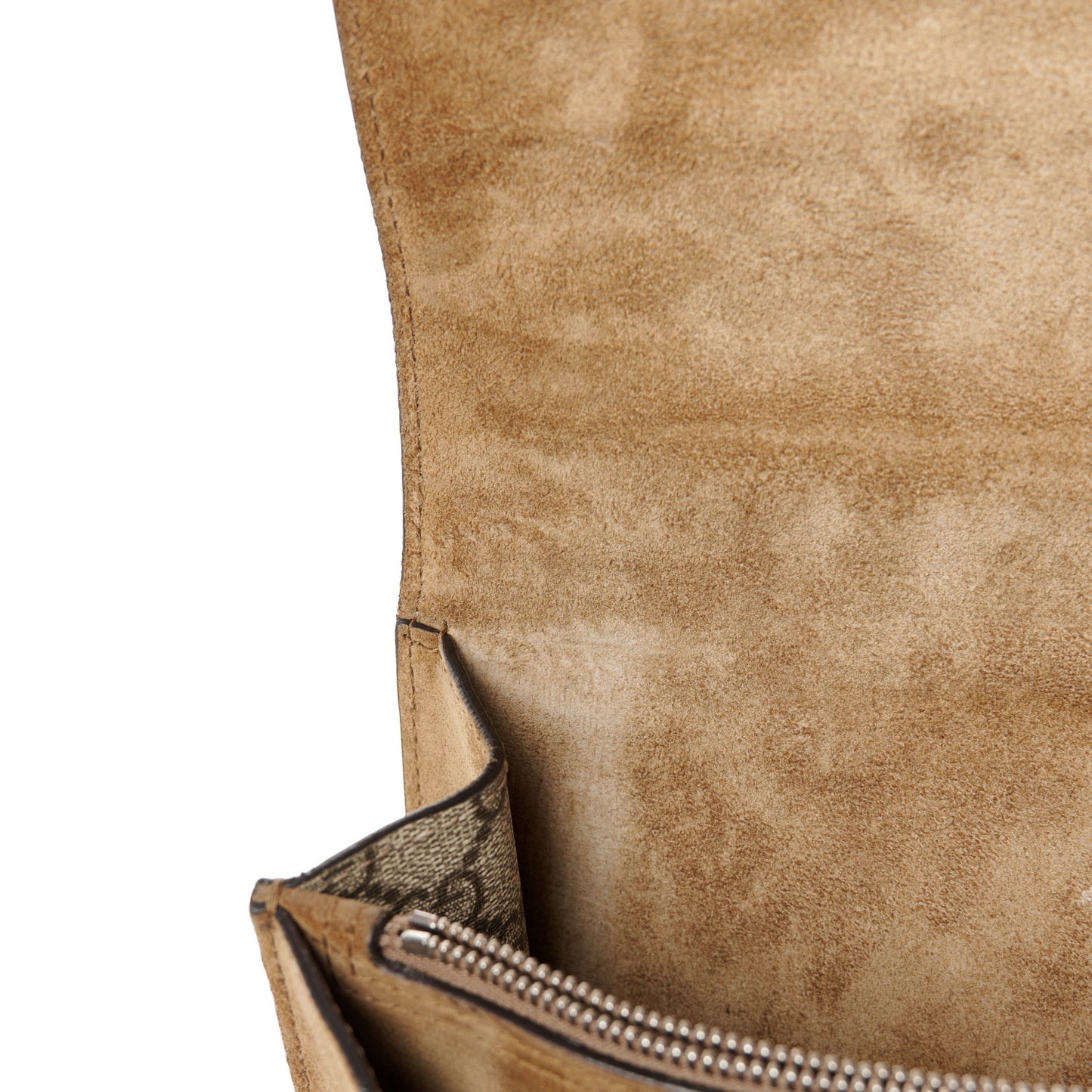 GG Supreme Monogram Medium Dionysus Shoulder Bag Taupe