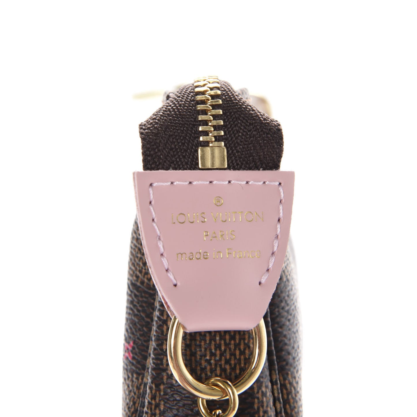 Damier Ebene 2020 Christmas Animation Big Wheel Mini Pochette Accessories Rose Ballerine