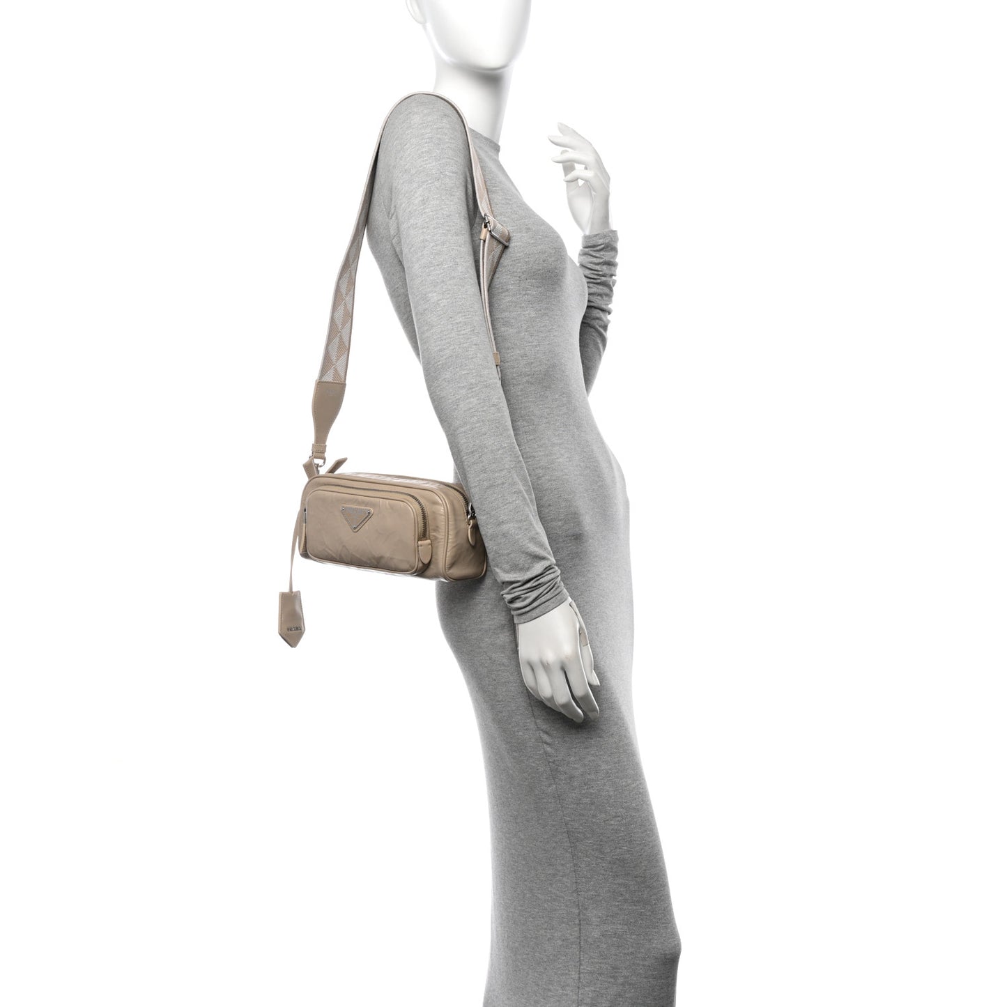 Nappa Antique Multi-Pocket Shoulder Bag Deserto