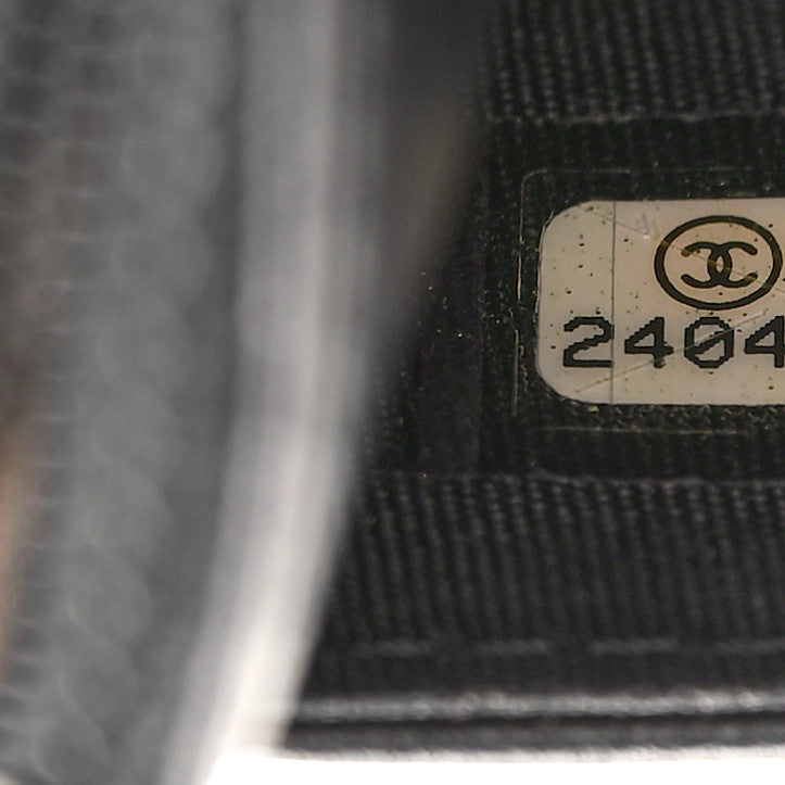 Lambskin Camellia Quilted Wallet On Chain WOC Black